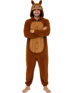 Lulu Monster - Brunt Labubu Inspirert Kostyme til Herre - Onesize Large