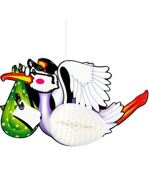 Stork med Viktig Pakke - Honeycomb 44 cm