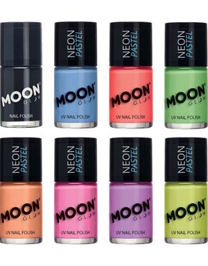 VELG BLANT 8 FARGER - Pastellfarget Neon UV/Blacklight Neglelakk