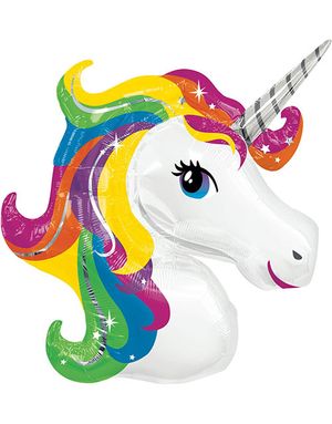 Formstøpt Folieballong 83x73 cm - Unicorn Dream