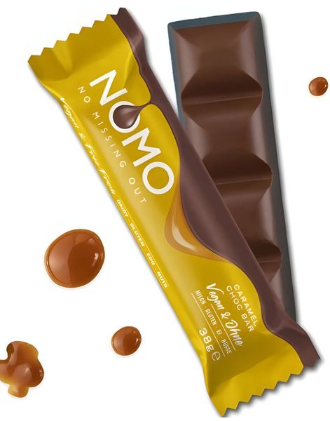 Nomo Caramel - Vegansk Sjokoladebar med Karamel 38 gram