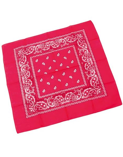 Rødt Paisley Bandana/Skjerf