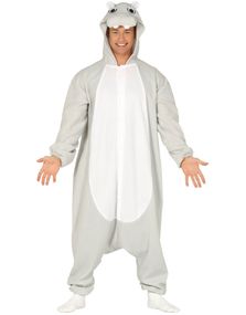 Flodhest Kigurumi Unisex Kostyme