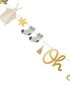 2,5 Meter Babyshower Banner med Tekst og Forskjellige Figurer - Oh Baby
