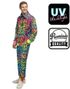 UV-Glow Fargerik Leopardmønstret Grilldress til Herre