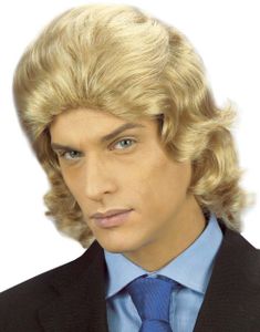 Sjarmøren - Blond Parykk med Krøller