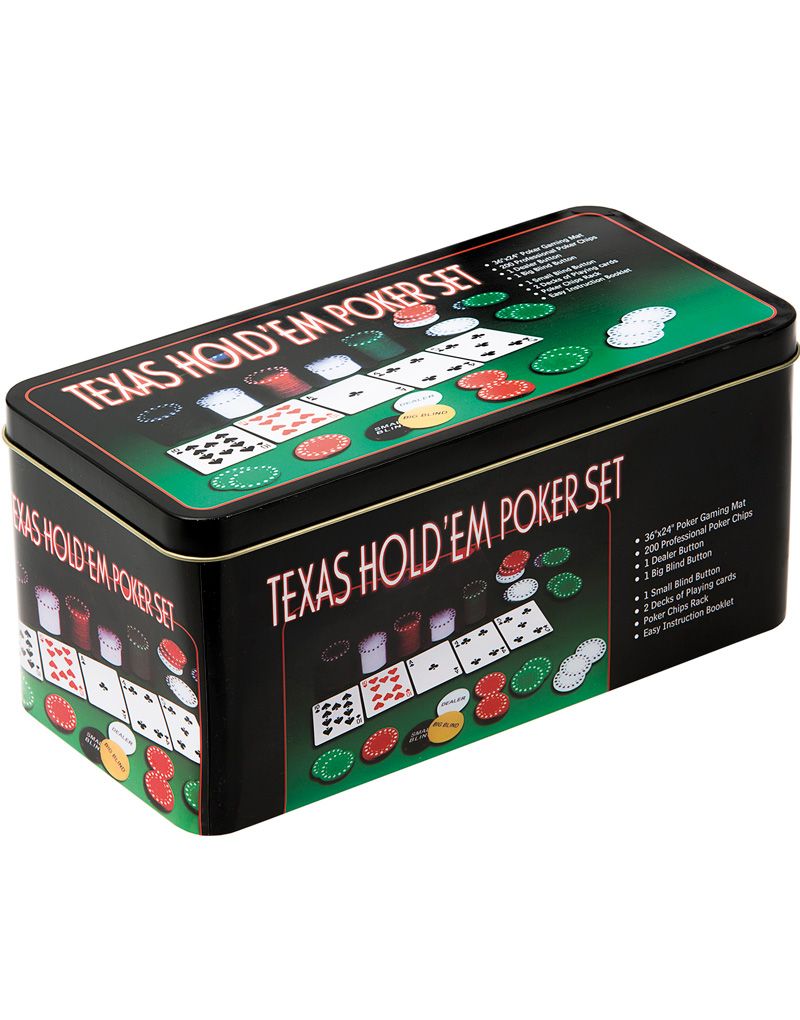 2in1 Black Jack og Texas Hold'em Poker Set Komplett Sett