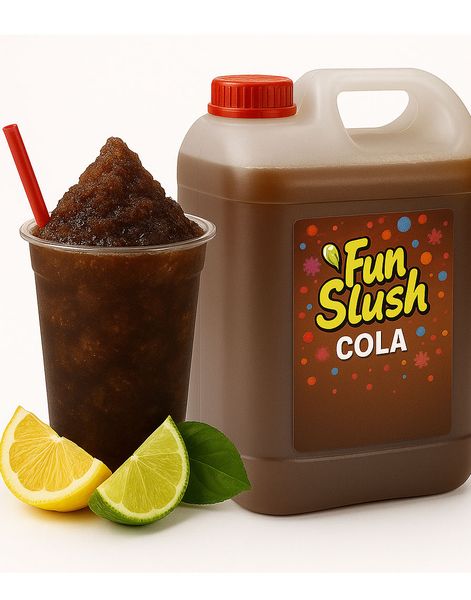 5 liter Cola Slush-Konsentrat - 30 liter Ferdig Popz Fun Slush