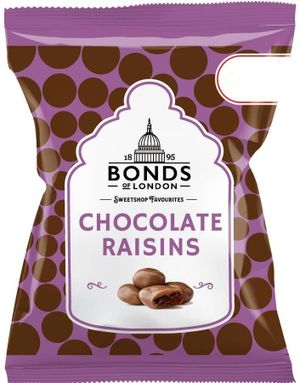 Chocolate Raisins - Bonds of London 50 gram (UK)