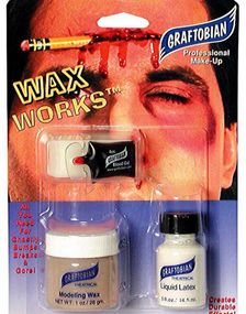 Wax Works Bone - Bumps & Bruises - Graftobian Modelerings Kit 4-Deler