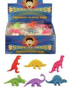 84 stk Stretchy Dinosaur i Assorterte Farger - Hel Eske