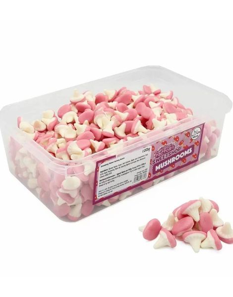 600 stk Sweetshop Mushrooms - Boks med Skum-Sopper 1,02 kg