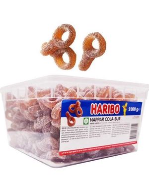 2 kg Haribo Sure Vingummismokker med Colasmak
