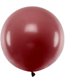 Pastellfarget Burgunderrød JUMBO Ballong 60 cm