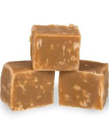 2 kg Boks med Fudge Factory Dairy Free Salted Caramel - Fudge med Salt Karamell (Laktosefri)