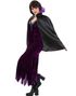 Dark Queen Cape - Svart Kappe med Krave - Onesize