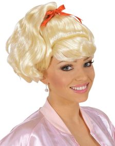Sandy Grease Inspirert - Blond Parykk