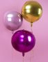 Gullfarget Metallisk Orbz / Ballongboble 40 cm