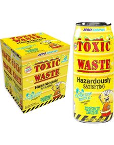 4 stk Toxic Waste Sugarfree Tantalizing Tropical Energy Drink 473 ml - Hel Eske (USA Import)
