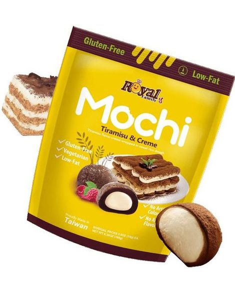 Royal Family Mochi Tiramisu Creme - Mochi med Tiramisu og Kremsmak 120 gram (Taiwan)