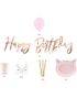 Happy Birthday Komplett Servering- og Dekorasjonsett 55 Deler