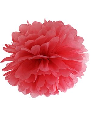 Rød Pom Pom 25 cm
