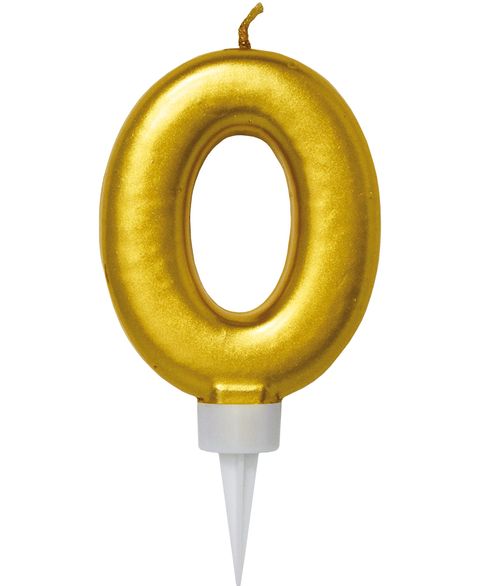 0 Tall - Gullfarget Kakelys 11 cm