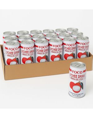 24stk FOCO Lychee Drink 350 ml - Hel Eske (Thailand)