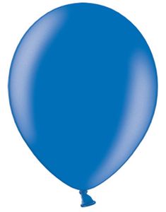 50 stk 30 cm - Metallisk Blå Ballonger