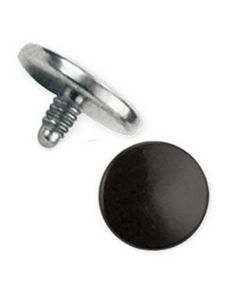 Metallic Svart Dermal Anchor Kule