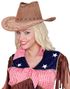 Brun Semsket Cowboyhatt