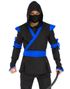 Blue Ninja Assassin Kostyme til Mann - S/M