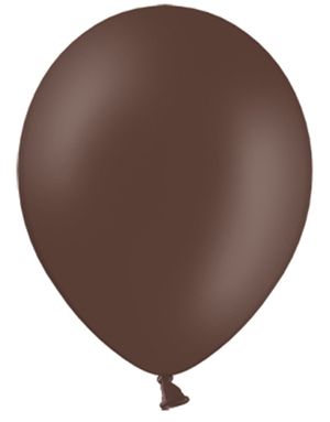 50 stk 30 cm - Kakao-Brune Ballonger