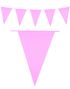 Lys Rosa Banner med Store Vimpel Flagg 10 meter 