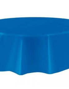 Royal Blå Rund Plastduk 213 cm