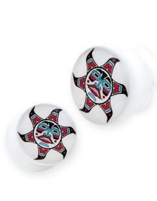 Egyptian Sun - Hvit Piercing Plugg