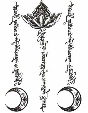 Nothing Is Impossible for a Willing Heart - 3 stk Tatoveringer (Fake Tattoo)