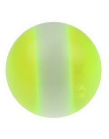 Yellow and White Akrylkule til 1,6 mm Stang