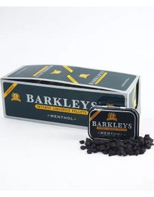 12 stk Barkleys Liquorice Pellets Menthol - Intense Små Lakrisdrops med Mentolsmak - Hel Eske
