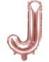 Rose Gullfarget Bokstavballonger A-Z - 35 cm 