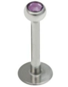 Shiny Stone - 1.2 x 8 mm - Lilla Labret