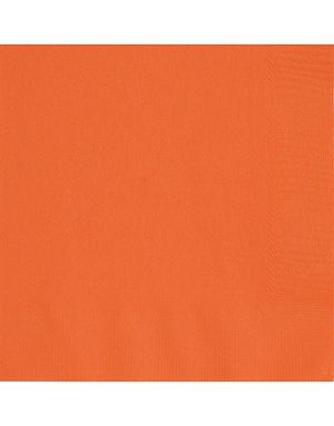 50 stk Orange Servietter 33x33 cm