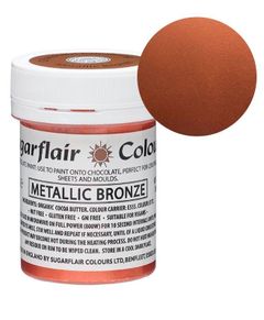 SugarFlair Metallic Bronse Sjokoladefarge - 35 gram
