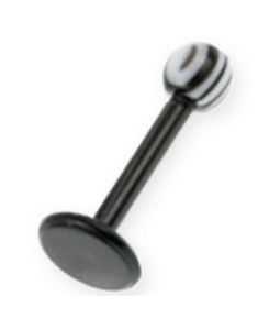 Storm Black/White Labrett - 1.2 x 8 mm
