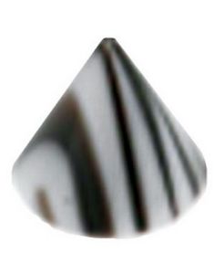 Storm Spike Black/White - 3 mm Akrylkule til 1,2 mm stang