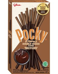 Pocky Double Choco - Kjekspinner med Sjokolade 47 gram (Japan)