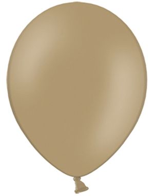 10 stk 27 cm - Cappuccino Farget Ballonger