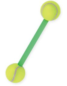 Tungepiercing med Tennisball Kuler