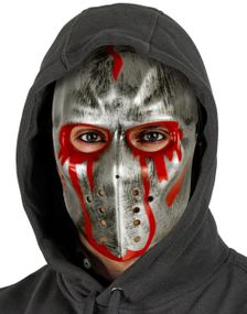 Blodig Hockeymaske Hard Plast