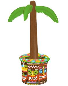 Oppblåsbart Palme Kjølebasseng med Tiki Motiver 66 cm